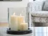 Ashley Furniture A2000846 Saskia - Candle Holder - Clear / Black