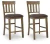 Ashley Furniture PCD592-124 Urbinforte - Upholstered Barstool (Set of 2) - Light Brown