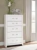 Ashley Furniture PCB1119-46 Maeling - Five Drawer Chest - White