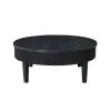 New Classic T3881-10 Tate - Round One Drawer Coffee Table - Black