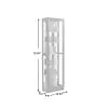 Pulaski Furniture 21000 PFC Curios - Tall Traditional 5 Shelf Curio Cabinet - Cherry Brown