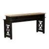 Liberty Furniture 422-OT-4PCS Heatherbrook - 4 Piece Console Set (1 Console 3 Stools) - Charcoal & Ash