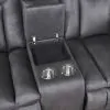 New Classic U2505-25-DGY Morello - Console Loveseat With Dual Recliners - Gray