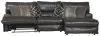 Jackson Furniture Industries 43/66/64/63-09 Jackson Furniture Industries 43/66/64/63-09 Como - 3 Piece Italian Leather Match Manual Reclining Sofa / Chaise With 1 Reclining Seat And RSF Chaise - Chocolate