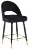CoasterElevations 115558-S5 Ellie - 5 Piece Mirrored Counter Height Dining Table Set - Black