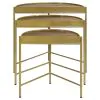 Coaster Fine Furniture 936156 Tristen - 3 Piece Demilune Nesting Table - Brown And Gold