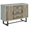CoasterEssence 953565 Abelardo - 3-Drawer Engineered Wood Cabinet - Weathered Oak