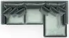 Jackson Furniture Industries 2245/36/31/76/3-35 Jackson Furniture Industries 2245/36/31/76/3-35 Remington - 3 Piece Modular Sofa Chaise (RSF Chaise) - Pine