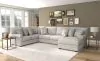 Jackson Furniture Industries 3345/62/30/76-26 Jackson Furniture Industries 3345/62/30/76-26 Livingston - 3 Piece Sectional With Comfort Coil Seating And 9 Included Accent Pillows (RSF Chaise) - Linen