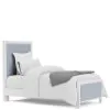 Riverside Furniture 30779-30793-30792 Riverside Furniture 30779-30793-30792 Rosalie - Twin Upholstered Bed - Blue / White