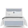 Riverside Furniture 30798-30797-30779 Riverside Furniture 30798-30797-30779 Rosalie - Full Upholstered Bed - Blue / White