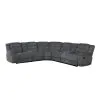 New Classic 27-U2540-3NP Redondo - 3 Piece Manual Sectional (2 Loveseats & Wedge) - Dark Gray