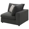 CoasterEssence 551325 Serene - Upholstered Corner - Charcoal