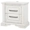 Coaster Fine Furniture 215872 Mckinney - 2-Drawer Nightstand With Dual USB - Vintage White