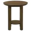 Coaster Fine Furniture 706308-S2 Ottowa - 2 Piece Round Wood Coffee Table Set - Brown