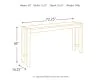 Ashley Furniture D440-52 Torjin - Long Counter Table - Dark Brown