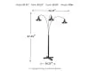 Ashley Furniture L725059 Sheriel - Metal Arc Lamp  - Black