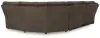 Ashley Furniture 92705S3 Ashley Furniture 92705S3 Top Tier - 5-Piece Reclining Sectional - Chocolate