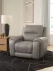 Ashley Furniture PCU1370013A Real Moments - Power Recliner With Audio Seating - Ash