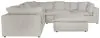 Jackson Furniture Industries 4445/31/59/28/6-11 Jackson Furniture Industries 4445/31/59/28/6-11 Posh - 6 Piece Modular Sectional With 2 Armless, 3 Corners, 1 Cocktail Ottoman - Porcelain