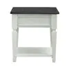 Liberty Furniture 417-OT1020 Allyson Park - Drawer End Table - Wirebrushed White / Charcoal