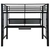 CoasterElevations 460023 Avalon - Full Workstation Loft Bed - Black