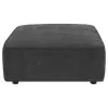 Coaster Fine Furniture 552083 Sunny - Square Upholstered Ottoman - Dark Charcoal