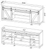 CoasterEssence 723263 Brockton - 2-Door Engineered Wood TV Stand - Gray Driftwood