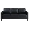 Coaster Fine Furniture 508361 Ruth - Upholstered Track Arm Sofa - Black