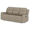 Coaster Fine Furniture 610281 Brentwood - Upholstered Motion Reclining Sofa - Taupe