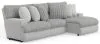 Jackson Furniture Industries 619/36/34/33-18 Jackson Furniture Industries 619/36/34/33-18 Abraxas - 3 Piece Power Reclining Sectional With 1 Lay-Back Chaise And 1 Recliner (RSF Chaise) - Moonstruck