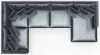 Jackson Furniture Industries 2245/36/31/59/76-23 Jackson Furniture Industries 2245/36/31/59/76-23 Remington - 5 Piece Modular Sectional (RSF Chaise) - Slate