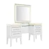 Liberty Furniture 781-BR35 Reflections - Vanity Desk - Pearl White & Rhinestone