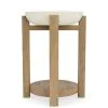 Riverside Furniture 10912 Riverside Furniture 10912 Sanibel - Chairside Table - Pale Oak