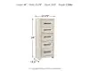 Ashley Furniture B192-11 Ashley Furniture B192-11 Cambeck - Narrow Chest - Whitewash