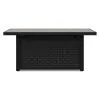 Ashley Furniture P792-773 Beachcroft - Rectangular Fire Pit Table - Black / Light Gray