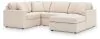 Ashley Furniture 92103S65 Ashley Furniture 92103S65 Modmax - 4-Piece Sectional With Raf Corner Chaise, With Laf Corner Chair - Oyster