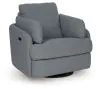 Ashley Furniture A3000738 Alainmont Next-Gen Nuvella - Swivel Power Recliner - Salt And Pepper