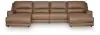Ashley Furniture PCU62606S11 Ashley Furniture PCU62606S11 DeepWakes - 4-Piece Power Reclining Sectional With Double Chaise And 2 Armless Chairs - Caramel