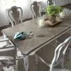 Liberty Furniture 244-DR-5LTS Magnolia Manor - 5 Piece Leg Table Set With Upholstered Chairs - Antique White