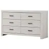CoasterEveryday 207053 Brantford - 6-Drawer Dresser - Coastal White