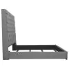 CoasterEssence 300621Q Camille - Upholstered Queen Panel Bed - Gray