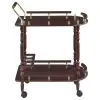 CoasterEveryday 3512 Palmer - 2-Tier Rectangular Wood Bar Cart - Merlot