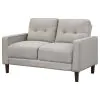 Coaster Fine Furniture 506786 Bowen - Upholstered Track Arm Tufted Loveseat - Beige