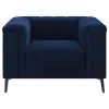CoasterEssence 509213 Chalet - Upholstered Tuxedo Arm Tufted Chair - Blue