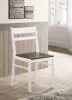 Furniture of America CM3714GY-T-5PK Debbie - 5 Piece Dining Table Set - Gray / White