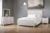 New Classic 00-3314-24N New Classic 00-3314-24N Biscayne - 6/0 Western King 4 Piece Bedroom Set (Bed, Dresser, Mirror, Nightstand) - Gray