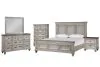 New Classic 00-2114-35C New Classic 00-2114-35C Mariana - 5/0 Queen 5 Piece Bedroom Set (Bed & Dresser & Mirror & Chest & Nightstand) - Gray