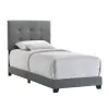 Intercon UB-BR-ADYTWN-GNM-C Intercon UB-BR-ADYTWN-GNM-C Addyson - Upholstered Twin Bed - Gunmetal