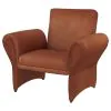 Coaster Fine Furniture 903150 Liana - Upholstered Roll Arm Accent Armchair - Rust